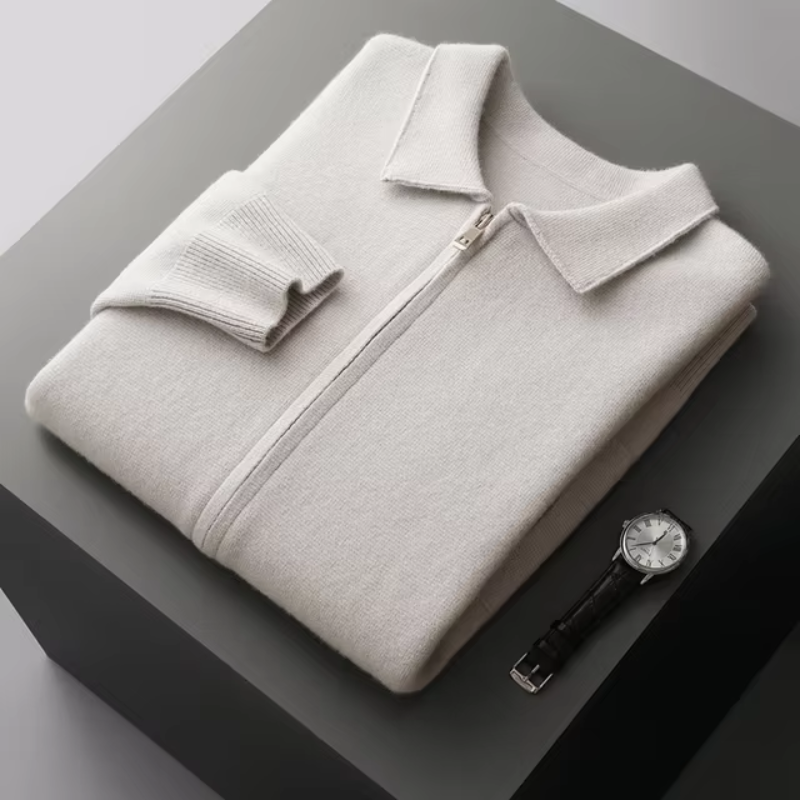 Herren Weste mit Reißverschluss im Minimalistischen Design 5