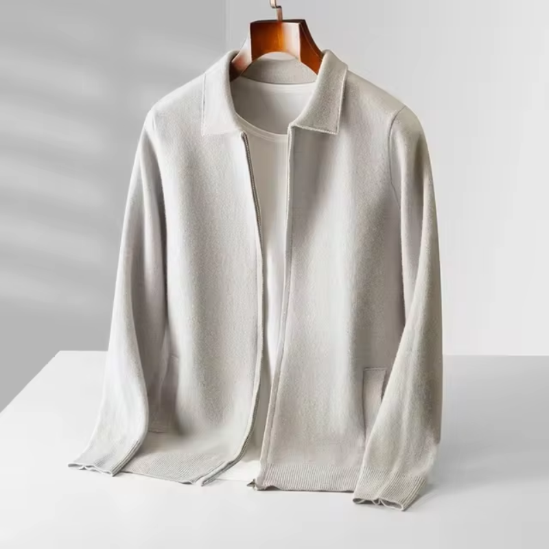 Herren Weste mit Reißverschluss im Minimalistischen Design 6