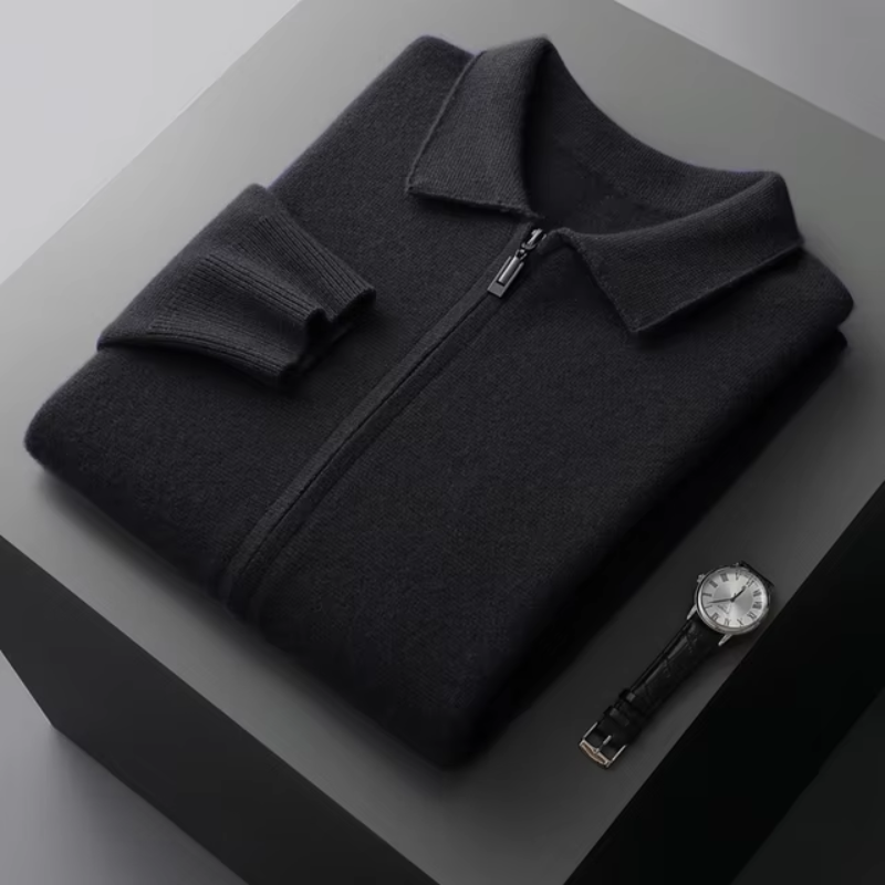 Herren Weste mit Reißverschluss im Minimalistischen Design 7