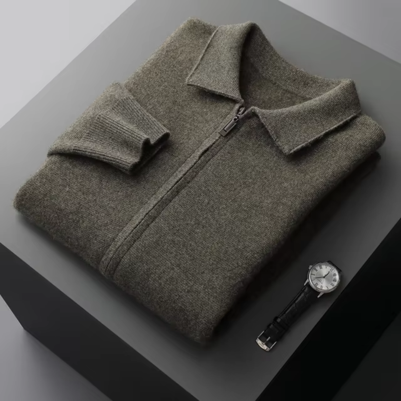 Herren Weste mit Reißverschluss im Minimalistischen Design 9