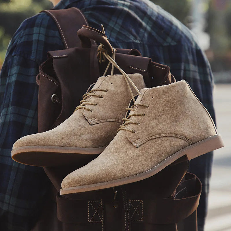 Herren Wildleder Westernstiefel für Stil und Komfort 0
