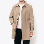 Herren Windbreaker Jacke mit Knopfverschluss für Übergangswetter 0