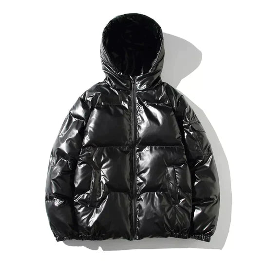 Herren Winter-Pufferjacke mit Windschutz 0