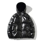 Herren Winter-Pufferjacke mit Windschutz 0