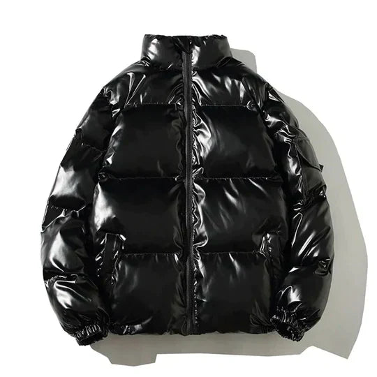 Herren Winter-Pufferjacke mit Windschutz 1