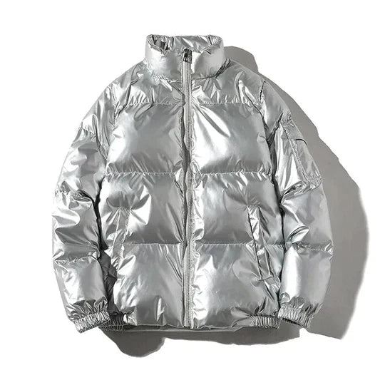 Herren Winter-Pufferjacke mit Windschutz 5