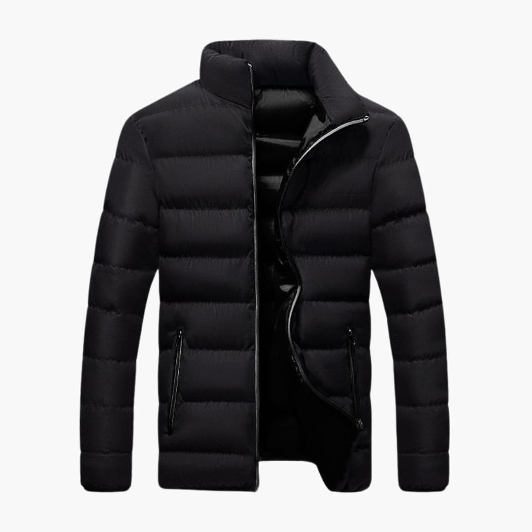 Herren Winterjacke mit Reißverschluss und Seitentaschen 0