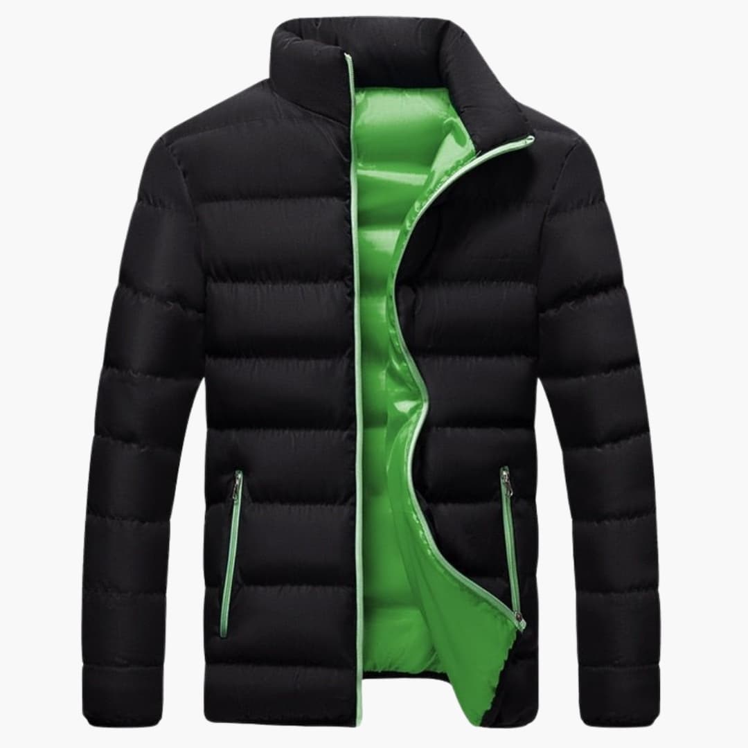 Herren Winterjacke mit Reißverschluss und Seitentaschen 3