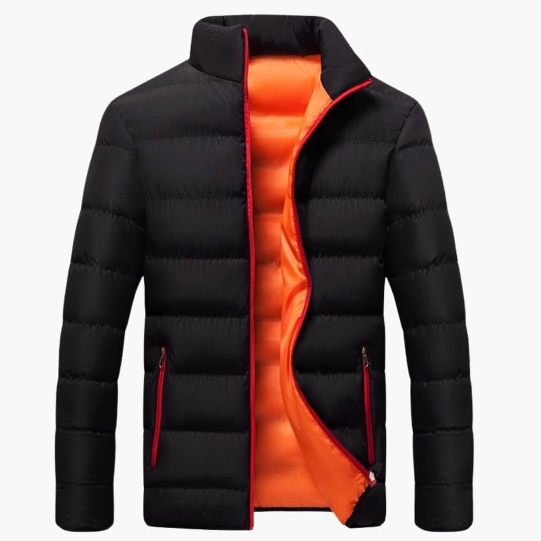 Herren Winterjacke mit Reißverschluss und Seitentaschen 4