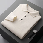 Herren Woll Polo Langarm mit Zeitlosem Design 6