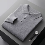Herren Woll Polo Langarm mit Zeitlosem Design 7