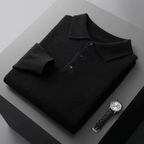 Herren Woll Polo Langarm mit Zeitlosem Design 9