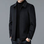 Herren Wollmischjacke mit Reißverschluss für Winter 2