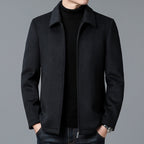 Herren Wollmischjacke mit Reißverschluss für Winter 3