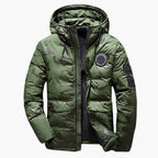 Herrenjacke mit Kapuze und Reißverschluss 0