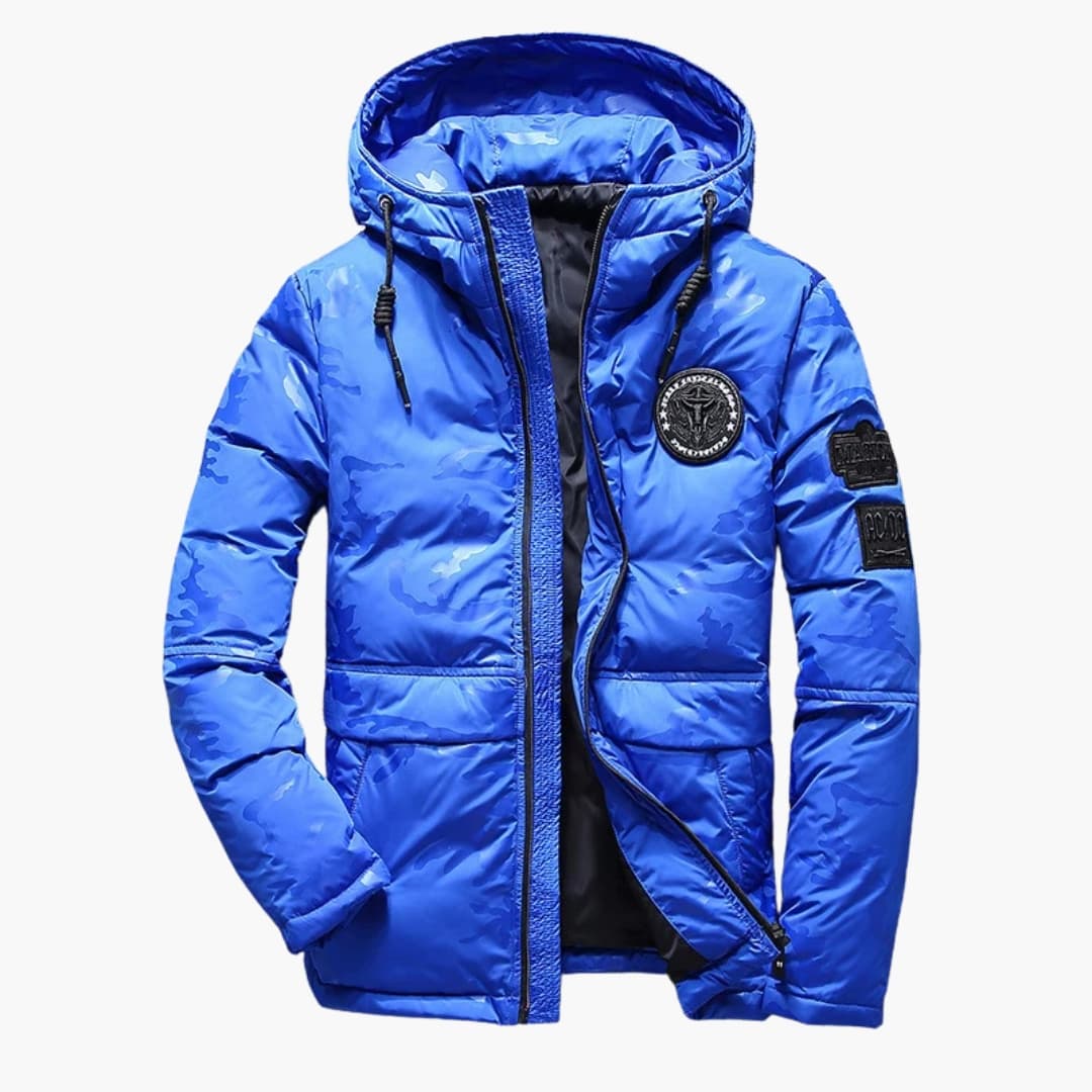 Herrenjacke mit Kapuze und Reißverschluss 2