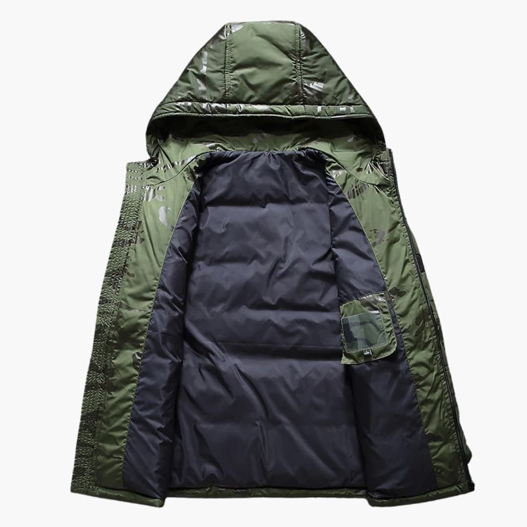 Herrenjacke mit Kapuze und Reißverschluss 4