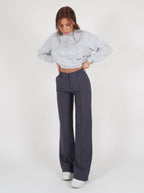 Hochtaillierte Stoffhose Damen