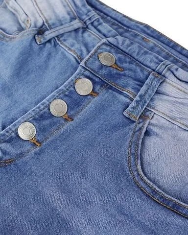 Hohe Taille Flared Jeans Damen