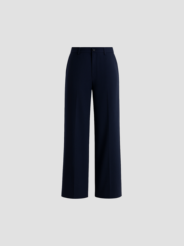 Hosen Damen Weite Bein Elegante Stoffhose für Anlässe 1