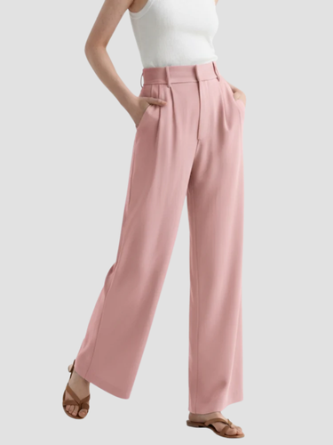 Hosen Damen Weite Bein Elegante Stoffhose für Anlässe 5