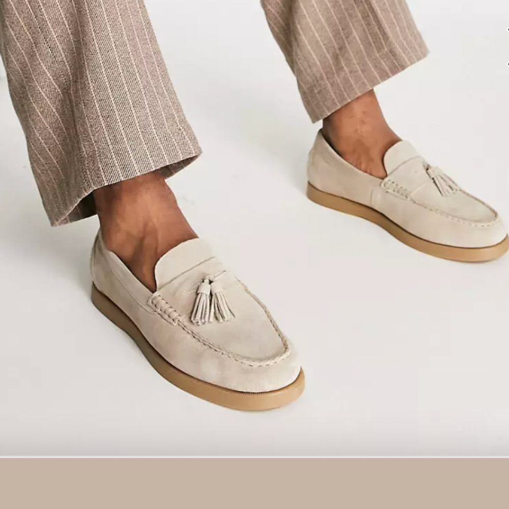 Klassische Herren Loafer aus Wildleder