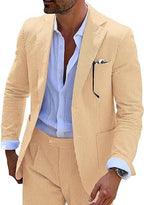 Classic Two-Piece Seersucker Suit for Men