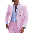 Classic Two-Piece Seersucker Suit for Men