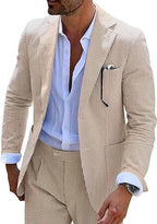 Classic Two-Piece Seersucker Suit for Men