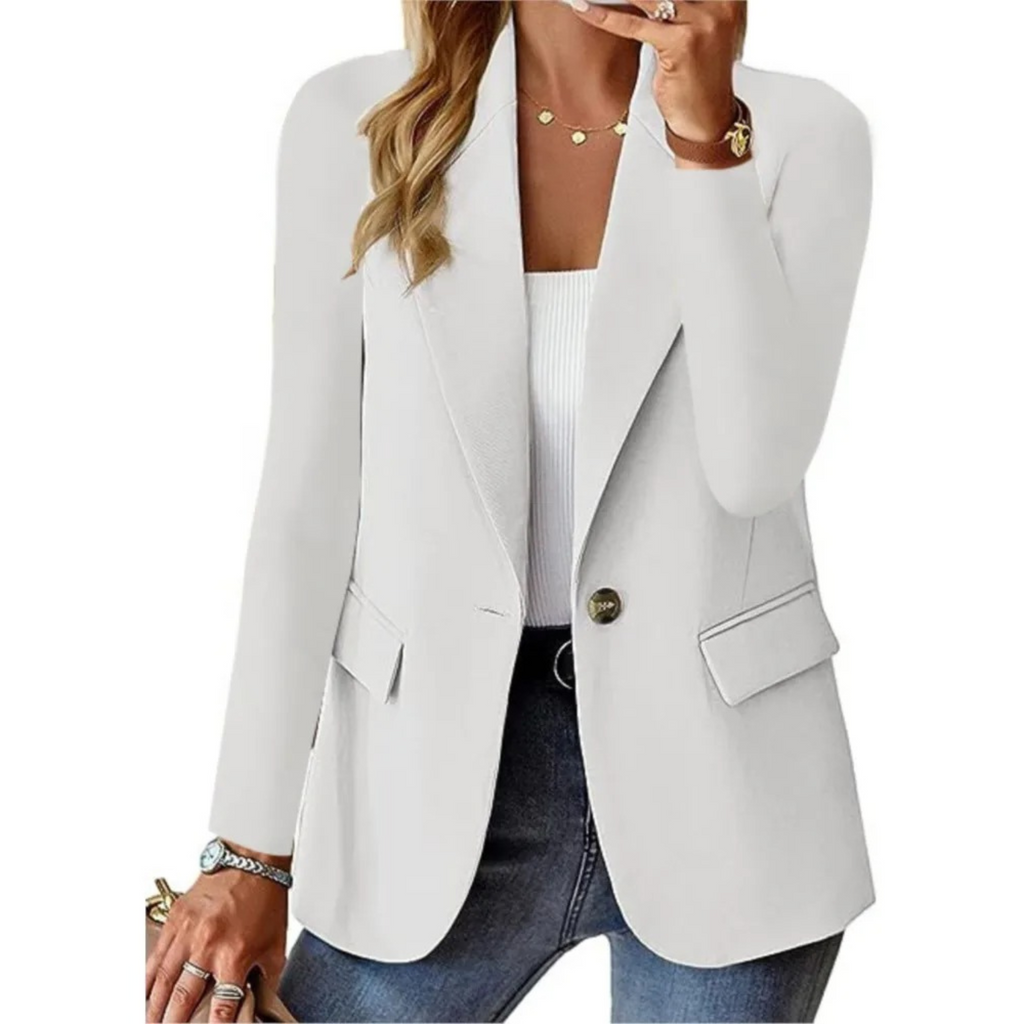 Kobiety Casual Blazer z Długim Rękawem 0