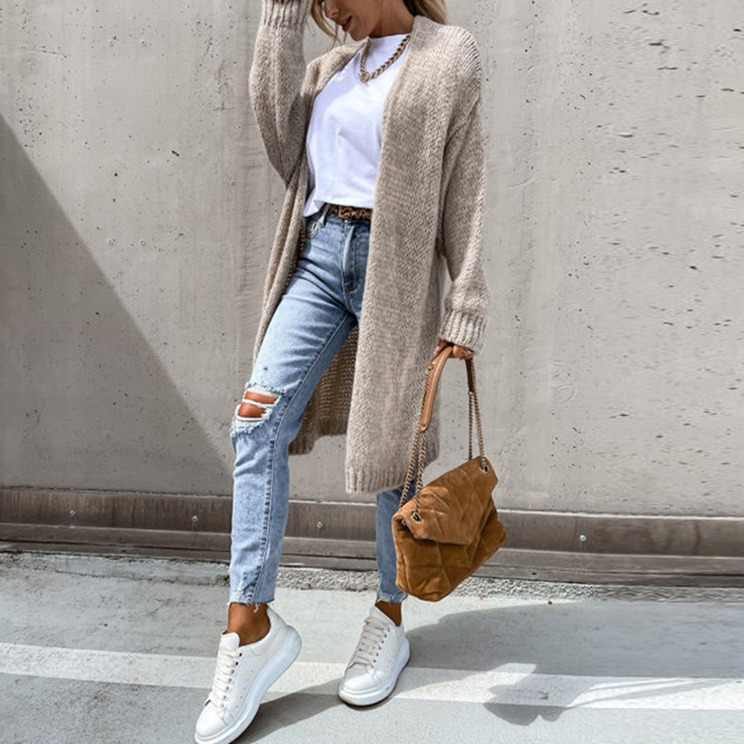 Lange Strickjacke Damen - Vielseitiger Cardigan für Jeden Anlass 0