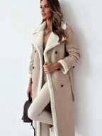 Langer Winter Mantel Damen – Eleganter Übergangsmantel 0