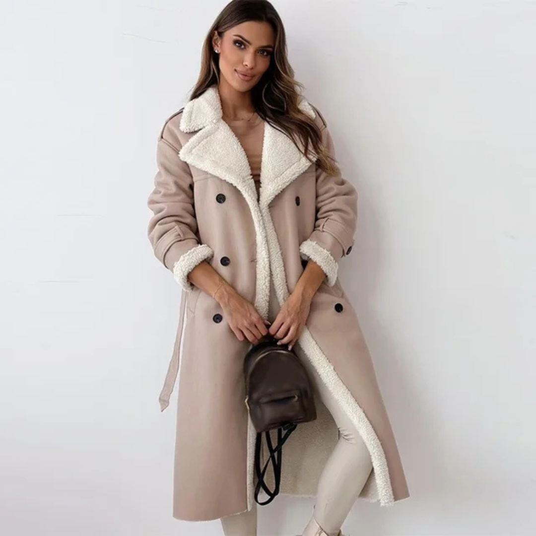 Langer Winter Mantel Damen – Eleganter Übergangsmantel 1