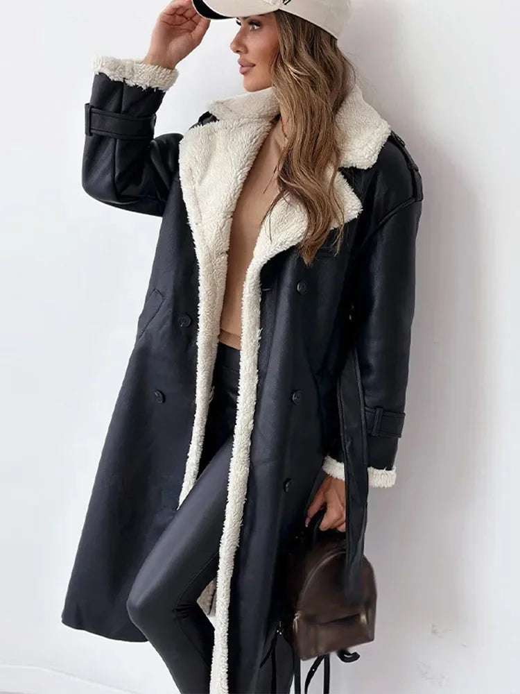 Langer Winter Mantel Damen – Eleganter Übergangsmantel 3