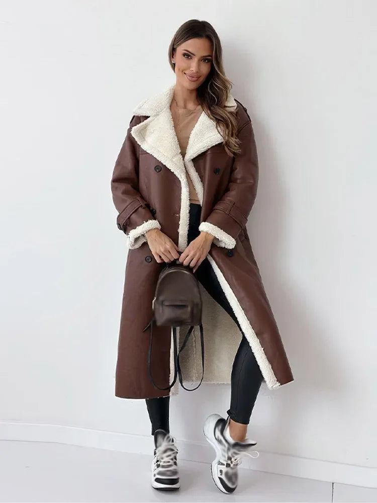 Langer Winter Mantel Damen – Eleganter Übergangsmantel 6