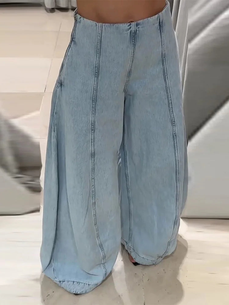 Lässige Damen Jeans mit hohem Bund