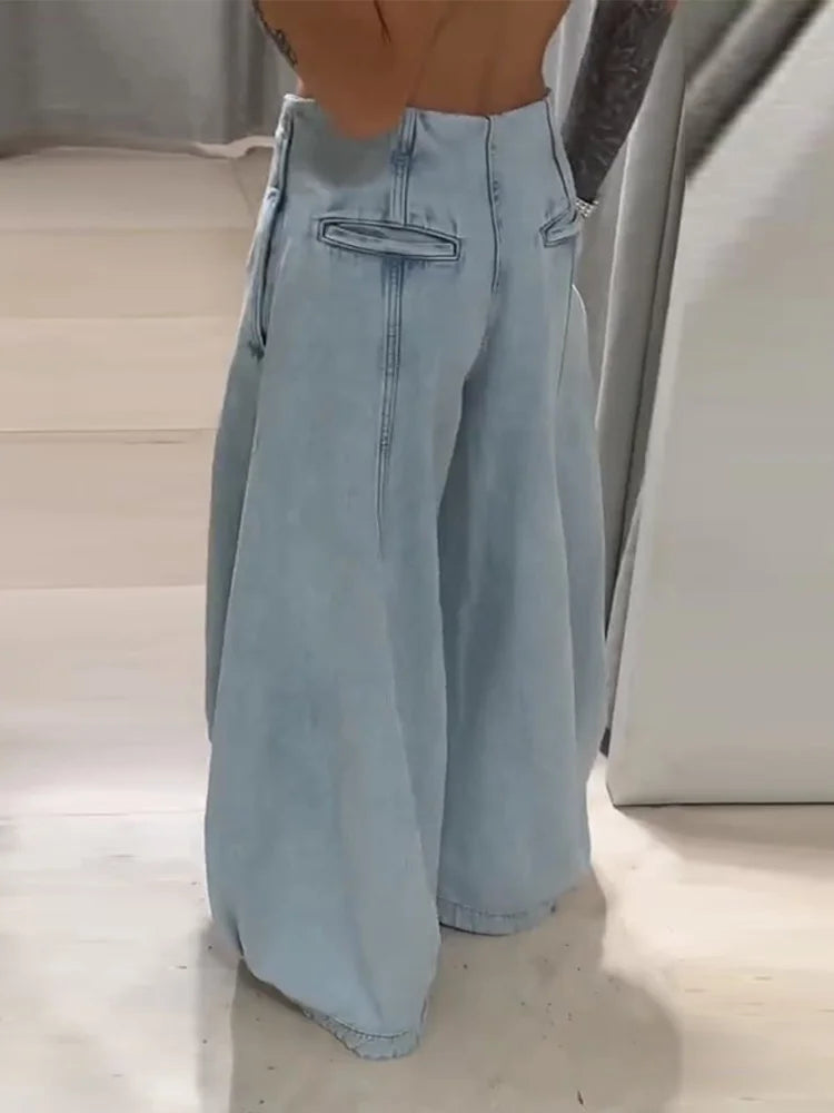Lässige Damen Jeans mit hohem Bund