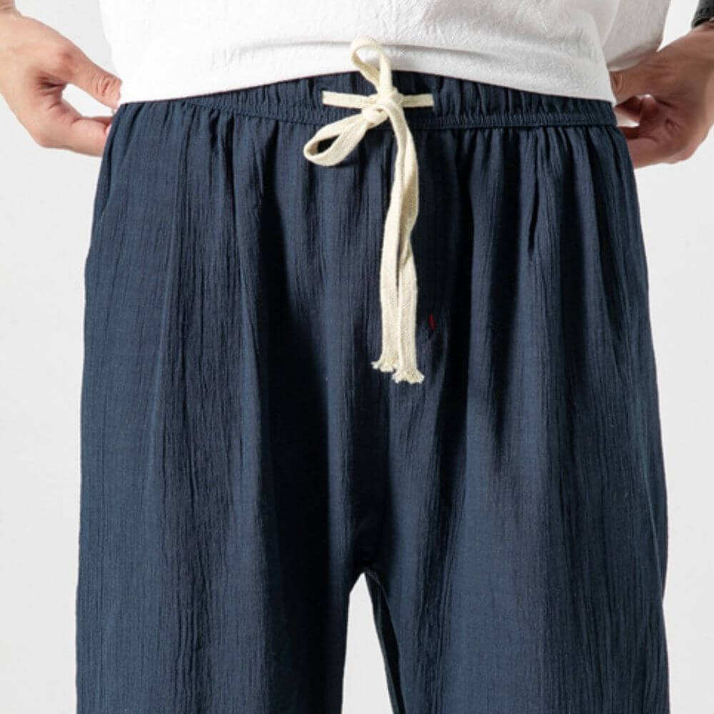 Lightweight Men's Comfort Trousers made of Cotton and Linen