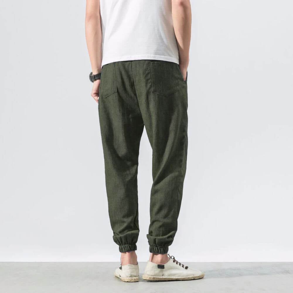 Lightweight Men's Comfort Trousers made of Cotton and Linen