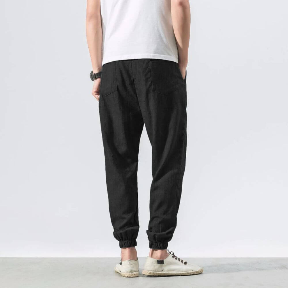 Lightweight Men's Comfort Trousers made of Cotton and Linen