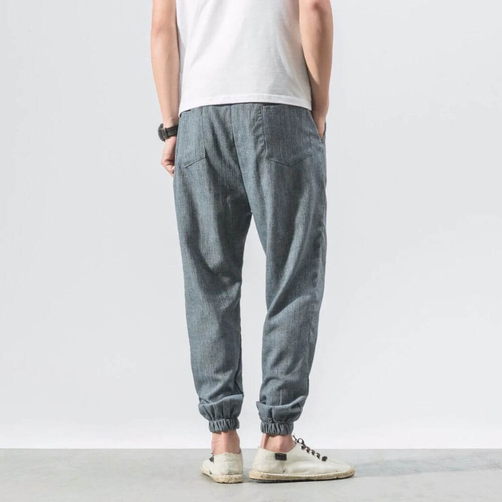 Lightweight Men's Comfort Trousers made of Cotton and Linen