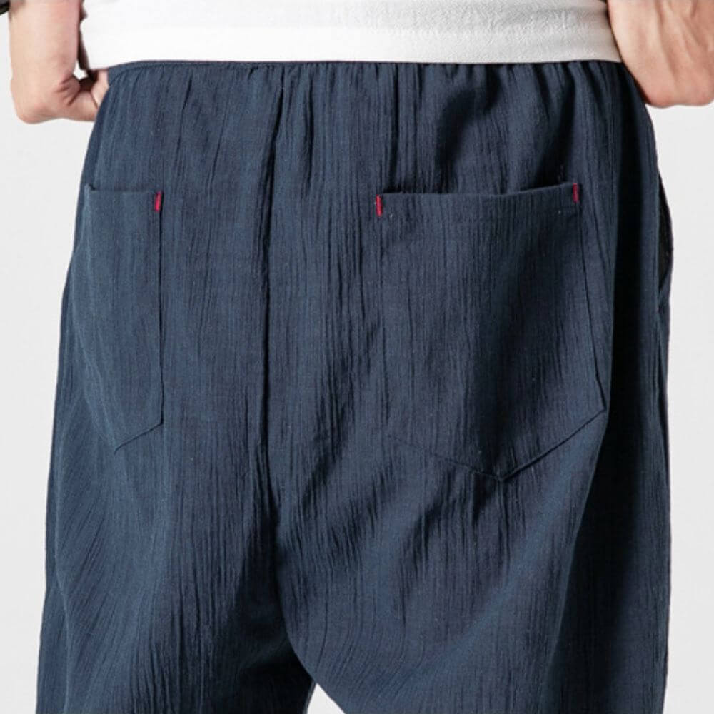 Lightweight Men's Comfort Trousers made of Cotton and Linen