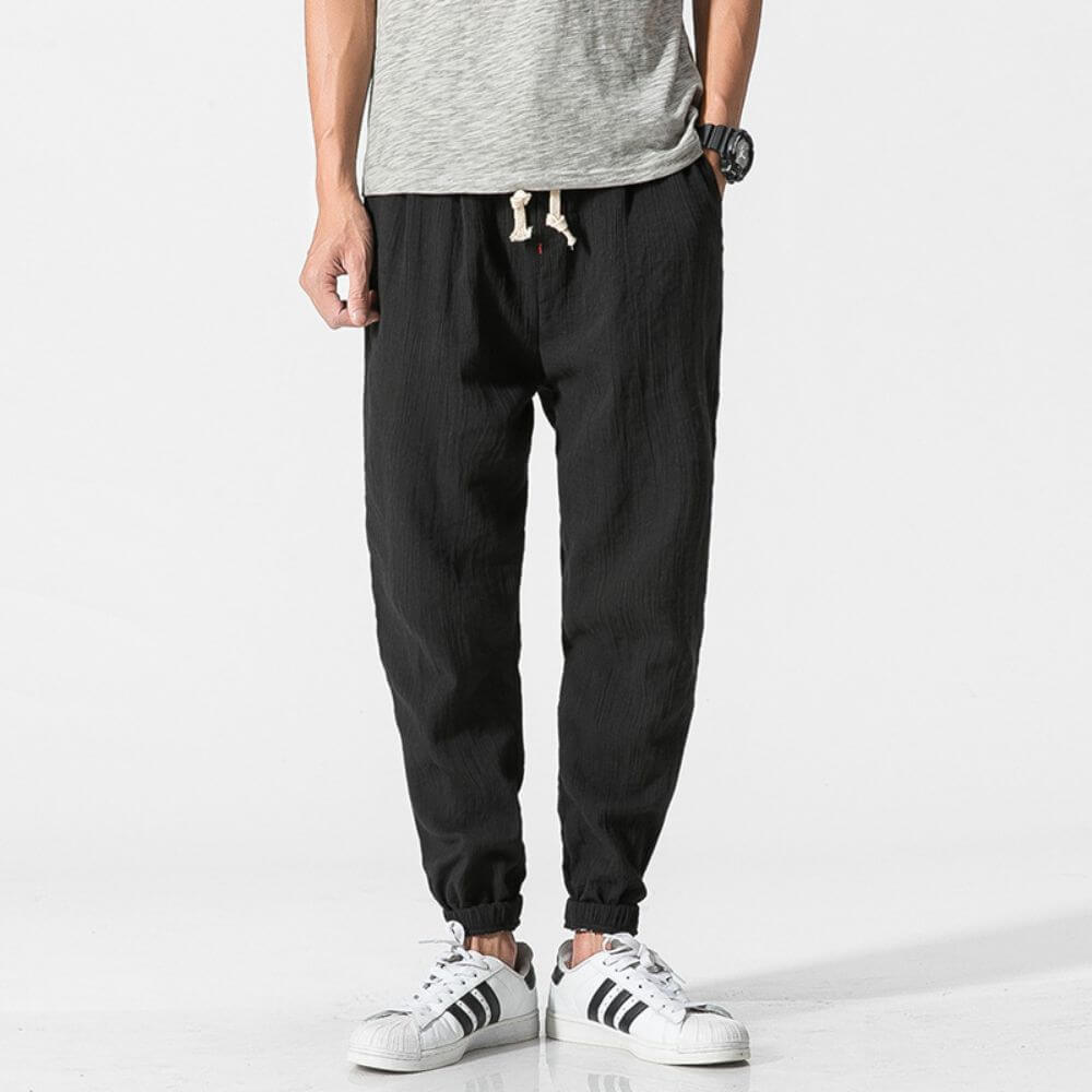 Lightweight Men's Comfort Trousers made of Cotton and Linen