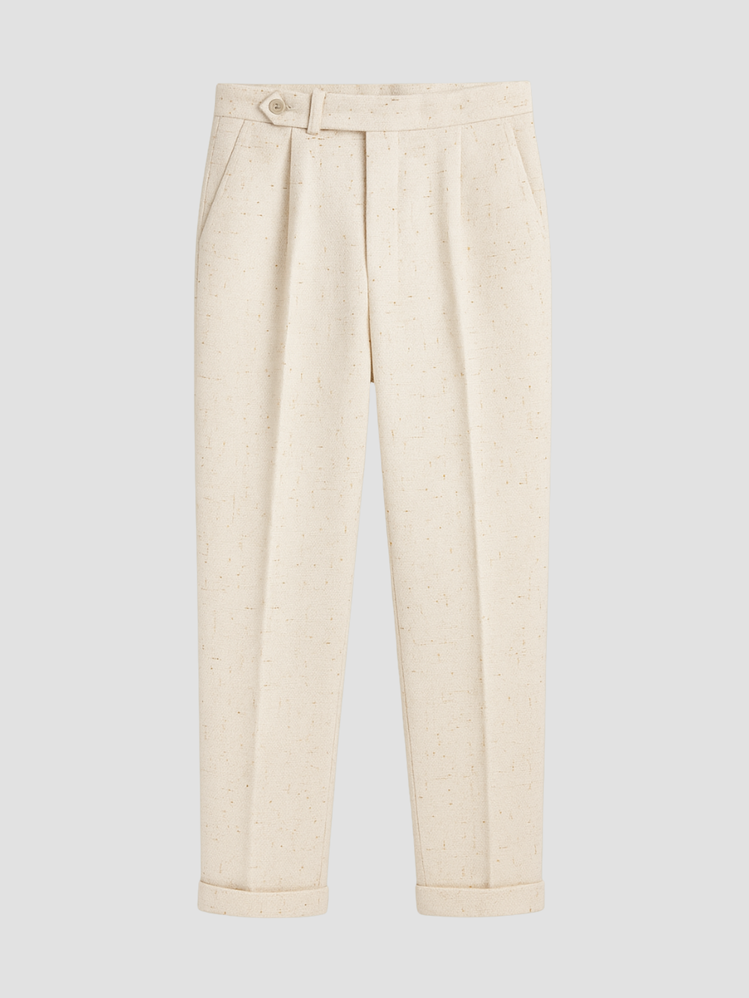 Leichte Sommerhose Damen mit Mediterranem Saum und Abnähern 0