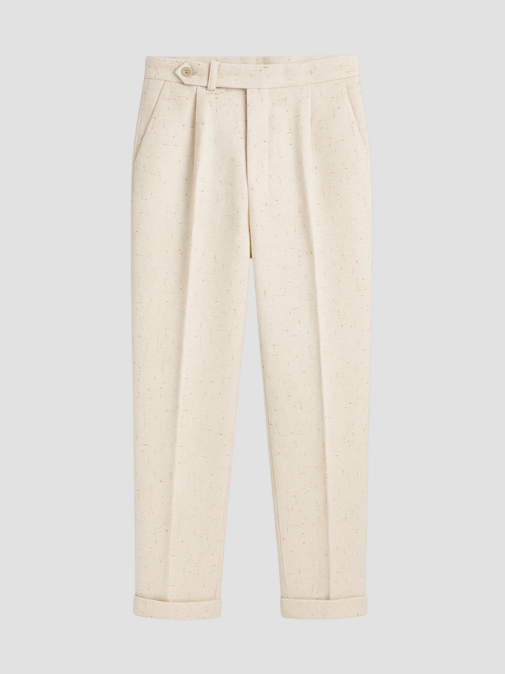 Leichte Sommerhose Damen mit Mediterranem Saum und Abnähern 0