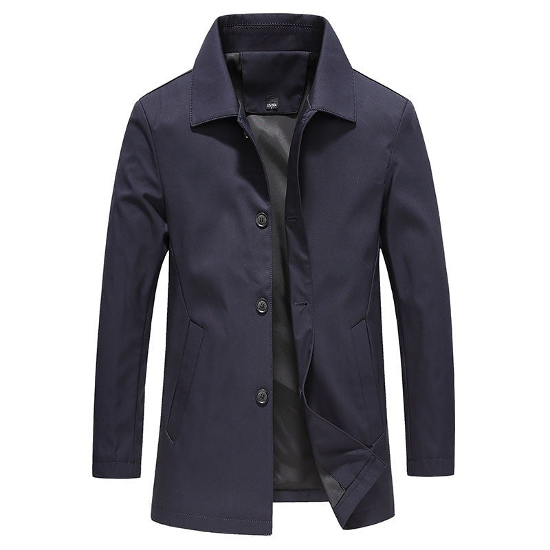 Männer Lange Winddichte Jacke für Herbst und Outdoor 2