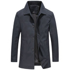 Männer Lange Winddichte Jacke für Herbst und Outdoor 5
