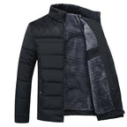 Männer Pufferjacke mit Stehkragen für den Herbst 0