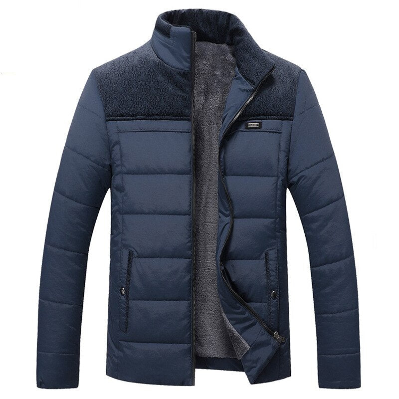 Männer Pufferjacke mit Stehkragen für den Herbst 2