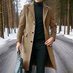 Männer Trenchcoat Langer Eleganter Stil Mit Revers 3